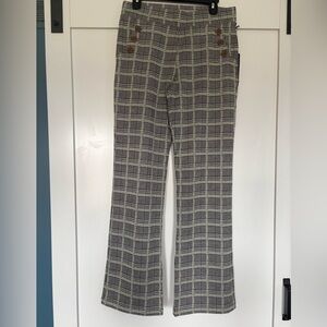 Betabrand women’s Checkered Pants - Black and White